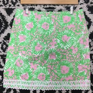 Lilly Pulitzer lion print skirt size 6